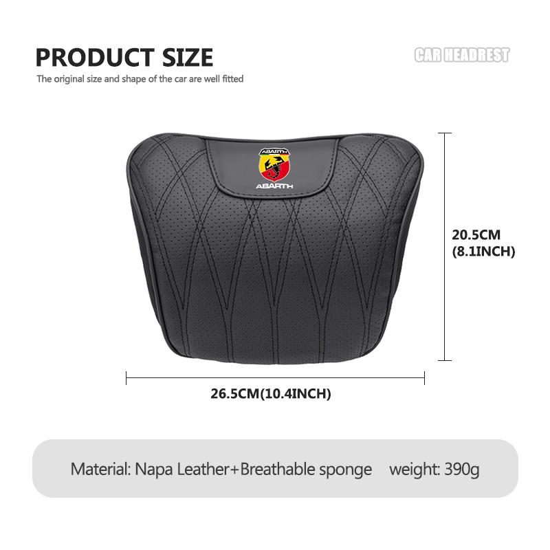 Autokopfstütze Lendenstütze Nackenstütze Lendenkissen Weiches Kissen Für Abarth Fiat Grande Punto Tipo Stilo Ducato Palio 500x