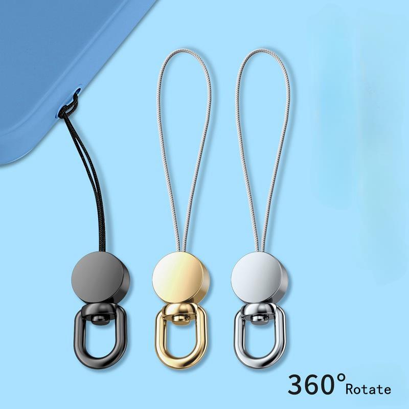 360° Rotatable Lanyard Keychain Stylish AntiLost Rope,Strap Phone Lanyard Wrist Lanyard Suitable for All Full Phone Cases 2 Pcs 1