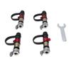 4 Pcs Tire Deflator Valve Kit Auto Stop Quick Deflation Supports Pressure Sensor Installation Tire