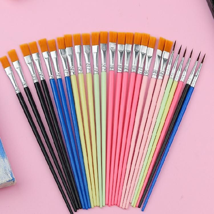 Pack of 50 Smooth Strokes Professional Art Brushes Multipurpose Painting Brushes Set for Artists Students Detail Work