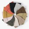 Solid Color Knitted Hat Thick Pullover Cap Fahsion Beanie Cap Women Man