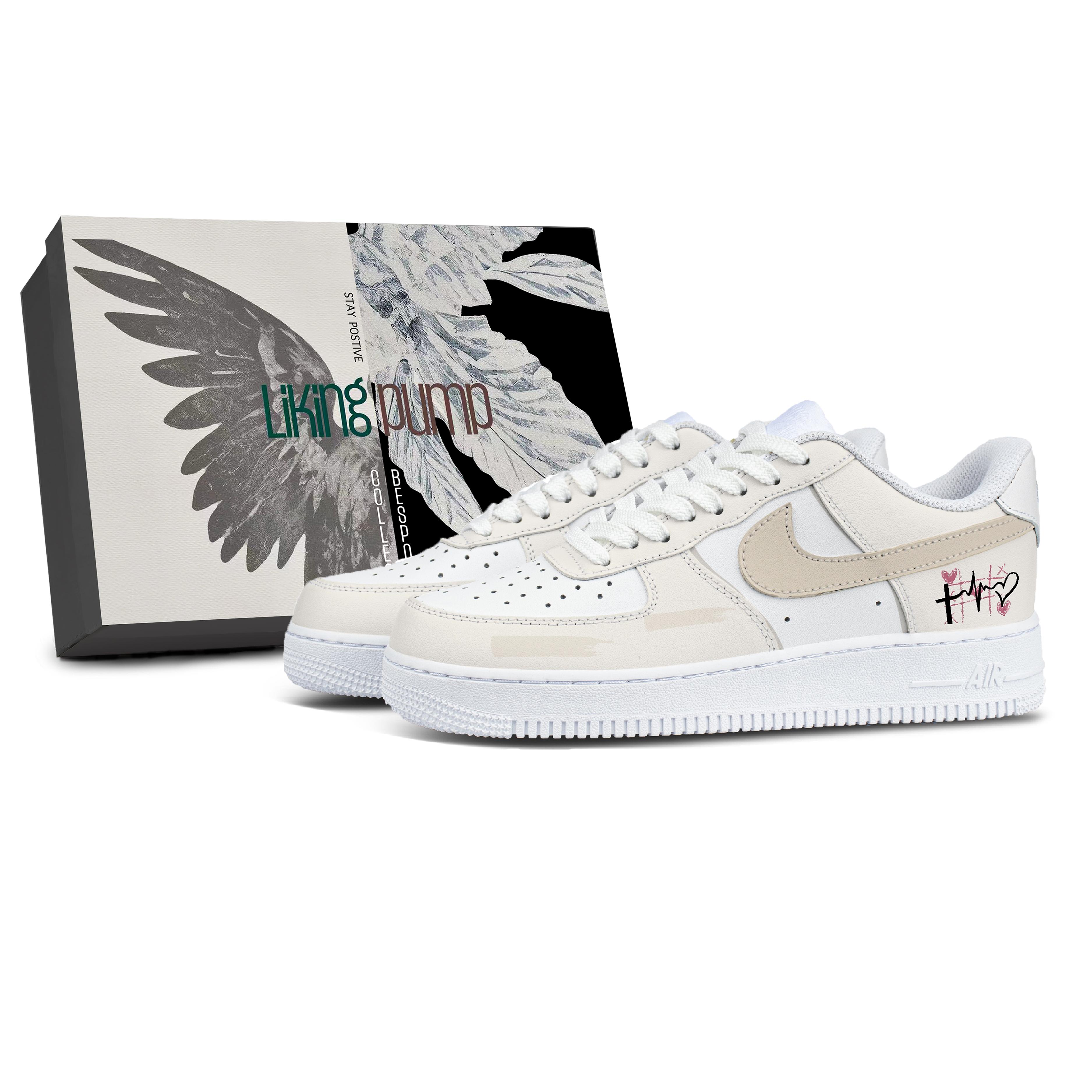 

Nike Air Force 1 Synthetic Leather Coverage Waterproof And Breathable Low top Skateboard Shoes Unisex CW2288-111(Team2016--Box) 38.5