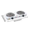 Countertop Double Burner Electric Cooking Stove for Stewing Braising Boiling Heating Tube
