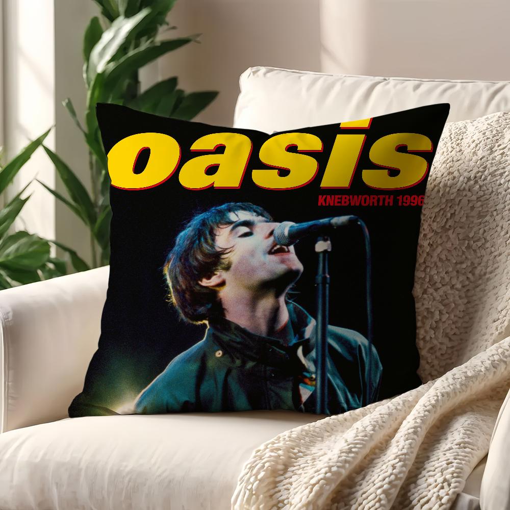 Band O-Oasis Definitely Maybe cushion cover Pillow Sofa Printing Decoration Room Home Office Coffee Shop Car Nordic Simplicity