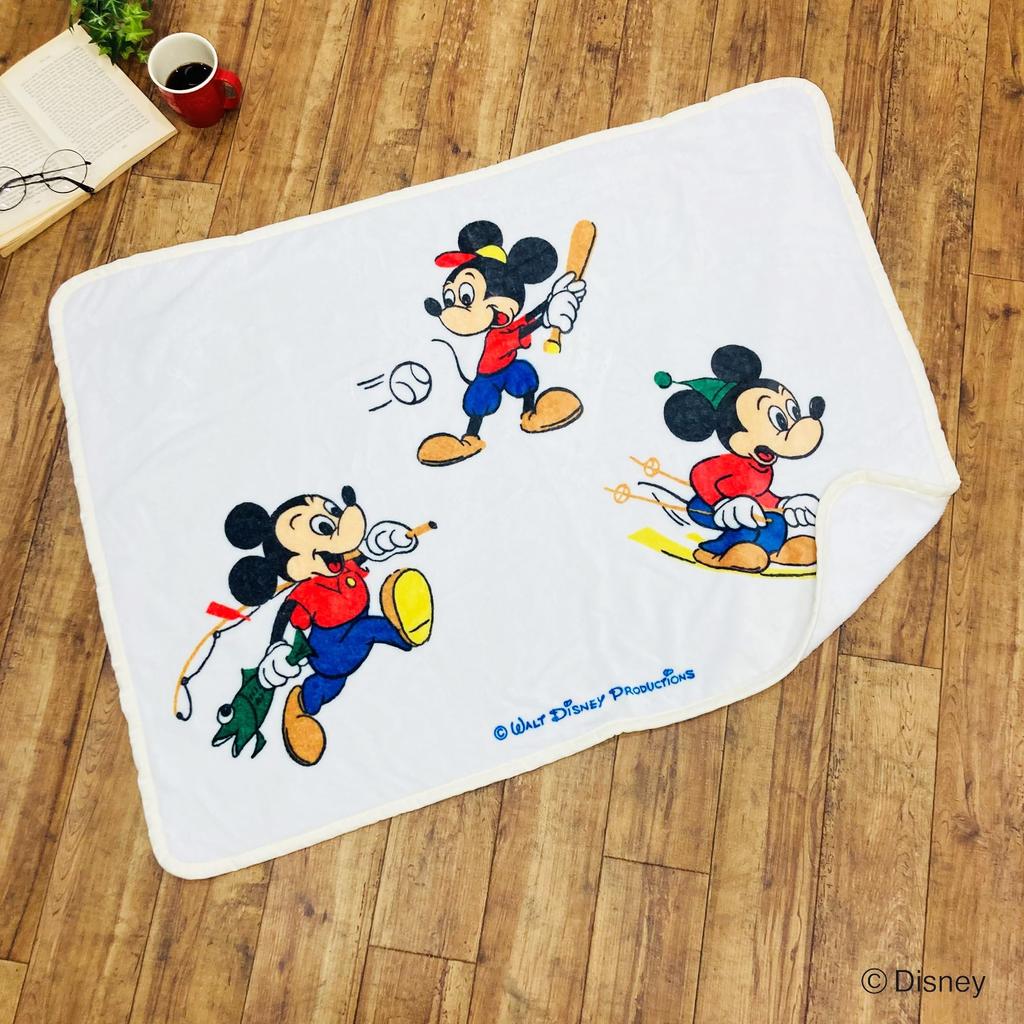 MORIPiLO Morishita Lap Blanket Misato Pottery Mickey Ivory 70x100cm Half Blanket Disney Character Goods 4621430
