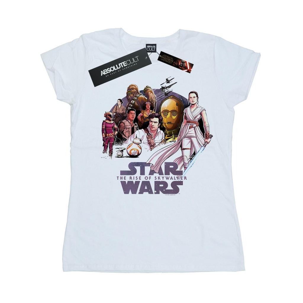 Star Wars: The Rise of Skywalker Womens/Ladies Star Wars The Rise Of Skywalker Resistance Rendered Group Cotton T-Shirt