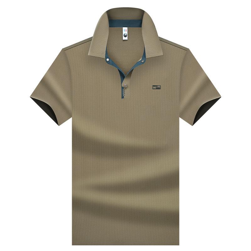 Short-sleeved POLO shirt, men's pure cotton breathable T-shirt, business casual lapel top