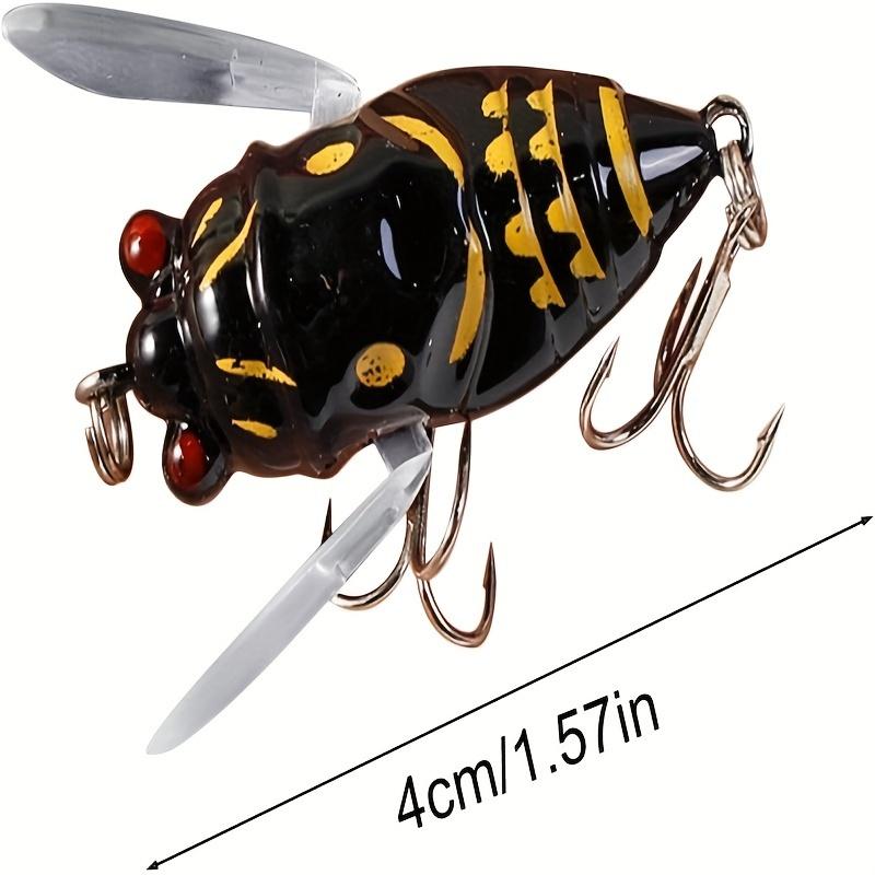 1PC Cicada Fishing Bait 2025 New 3d Holographic Eye Fishing Hard Bait Cicada Fishing Bait Biomimetic Cicada Shaped Fishing Bait