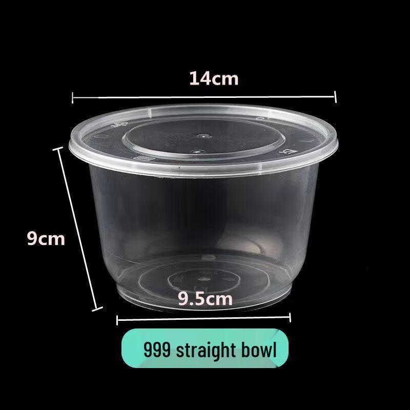 Chuanghui Disposable Round Plastic Meal Boxes & Soup Bowls with Lids