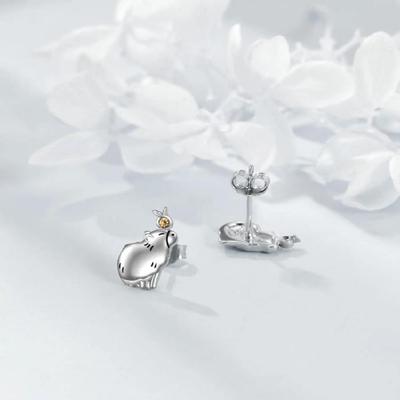 Elegant Ear Ornament Cute Capybara Earring Jewelry Fashionable Ear Studs Jewelry