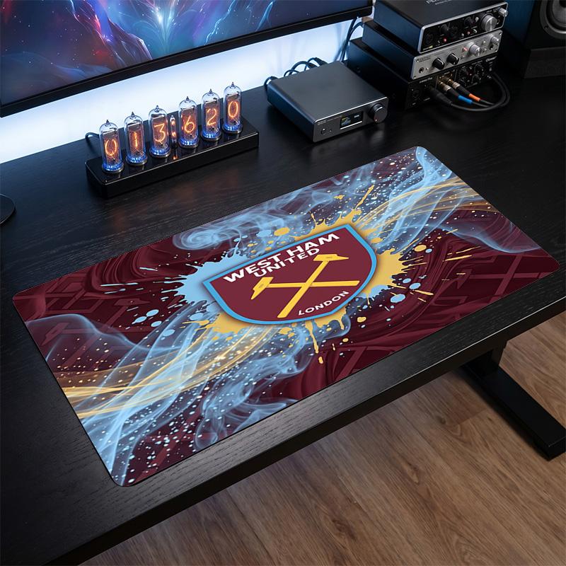 Tappetino per Mouse Grande Stampa West Ham United Football, Tappetino Esteso Antiscivolo per Scrivania da Gioco per Ufficio Casa