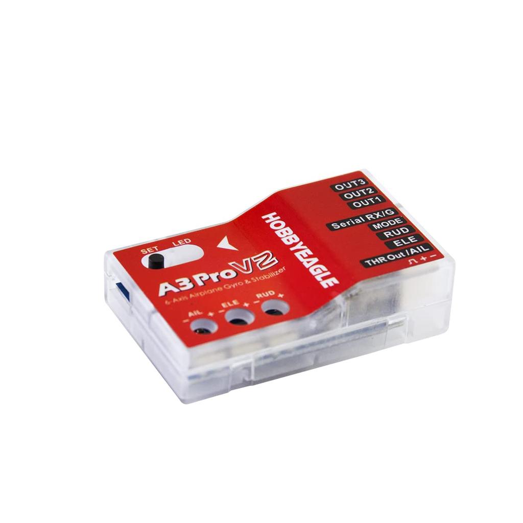 SoloGood HOBBYEAGLE A3 Pro V2 6-Achsen-RC-Flugzeug-Flugstabilisator-Controller Gyroskop-Balancegerät Flugzeug-Gyrostabilisator für Fixed Wing RC