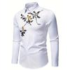 Poker Square Pattern Men's Shirt Red Peach 3D Printed Shirt Casual Loose Aloha Shirt Long Sleeve Collar Top