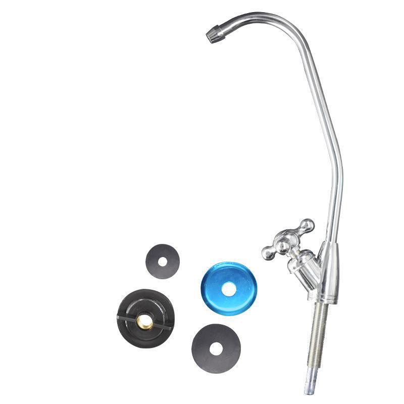 

Кран с одним выпуском и гибким воротком - аксессуар для очистки питьевой воды Quick-connect three-pronged faucet