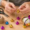 20pcs Metal Construction Bird Bells Iron Material Craft Bells Colourful Chew Toy Bells  For Parrots
