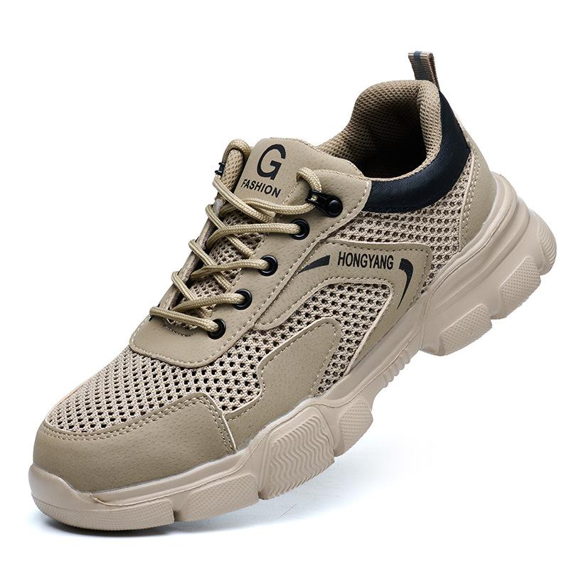 Fashion New Unisex Safety Shoes Men Work Sneakers Indestructible Safety Boots Women Shoes Men Steel Toe Shoes Sport Style