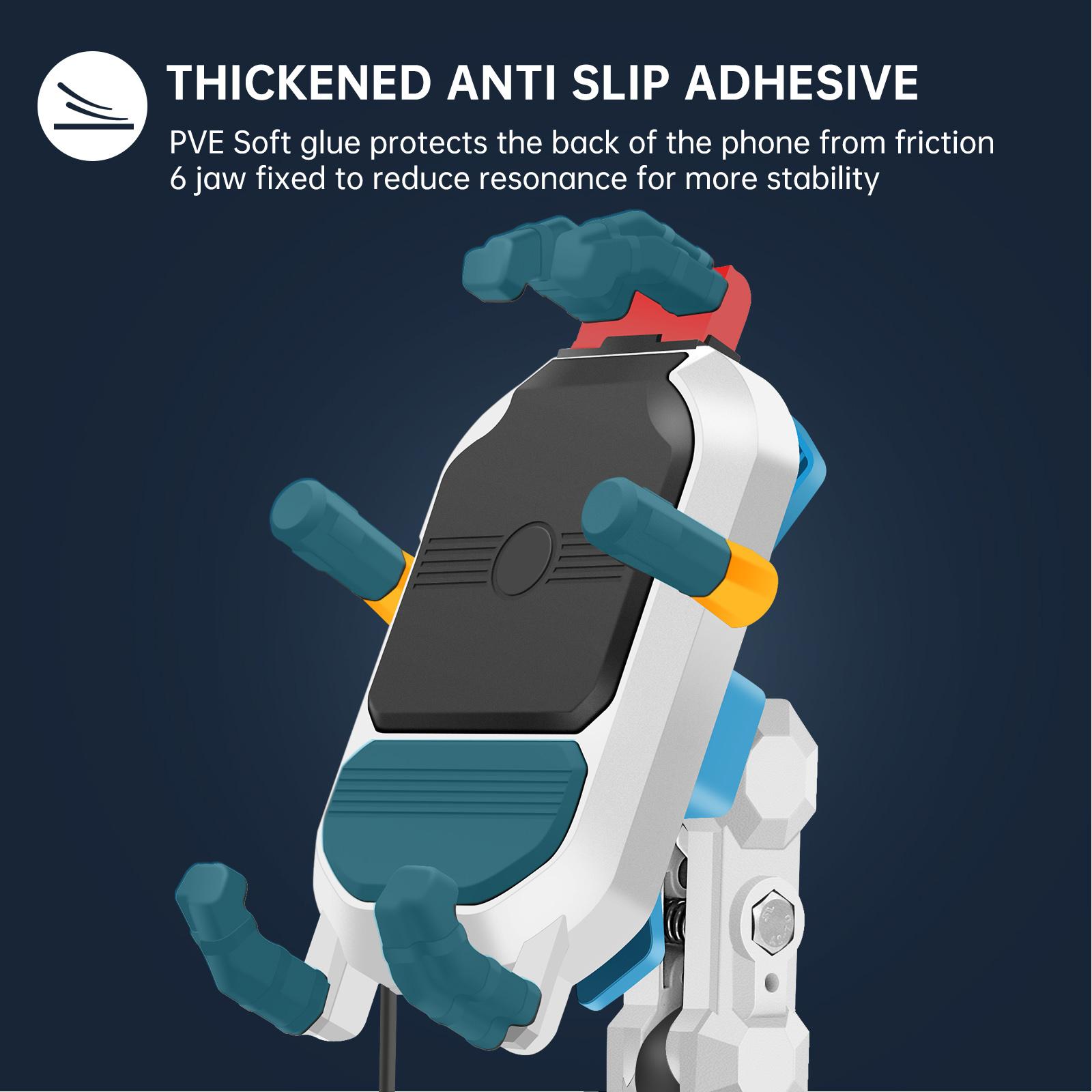 Шарнирная головка M8/M10 + амортизирующий кронштейн для телефона Беспроводная зарядка 15 — фото 5