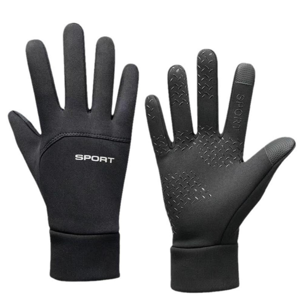 Heating and keeping warm outdoor riding windproof gloves for men refer to cycling anti-splashing sports driving touch screen non-slip hand warmer