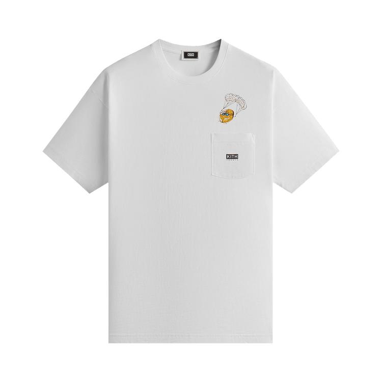 

Kith Футболка Treats Cereal Crew Pocket, белые топы унисекс KHT030124-101