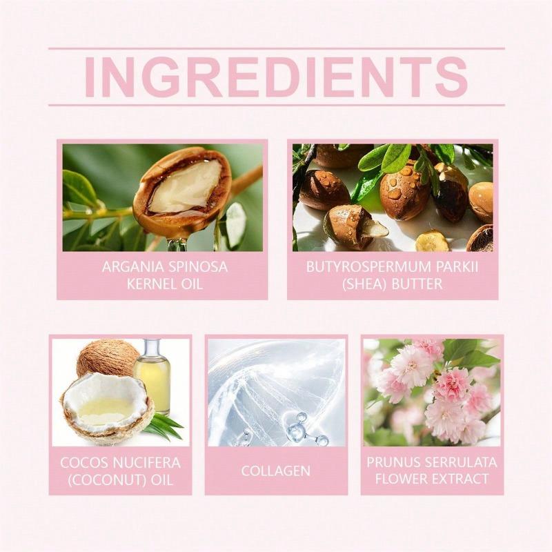 Sakura Leave-in-Haarmaske repariert trockenes, krauses Haar und macht es glatt, glänzend und erfrischend