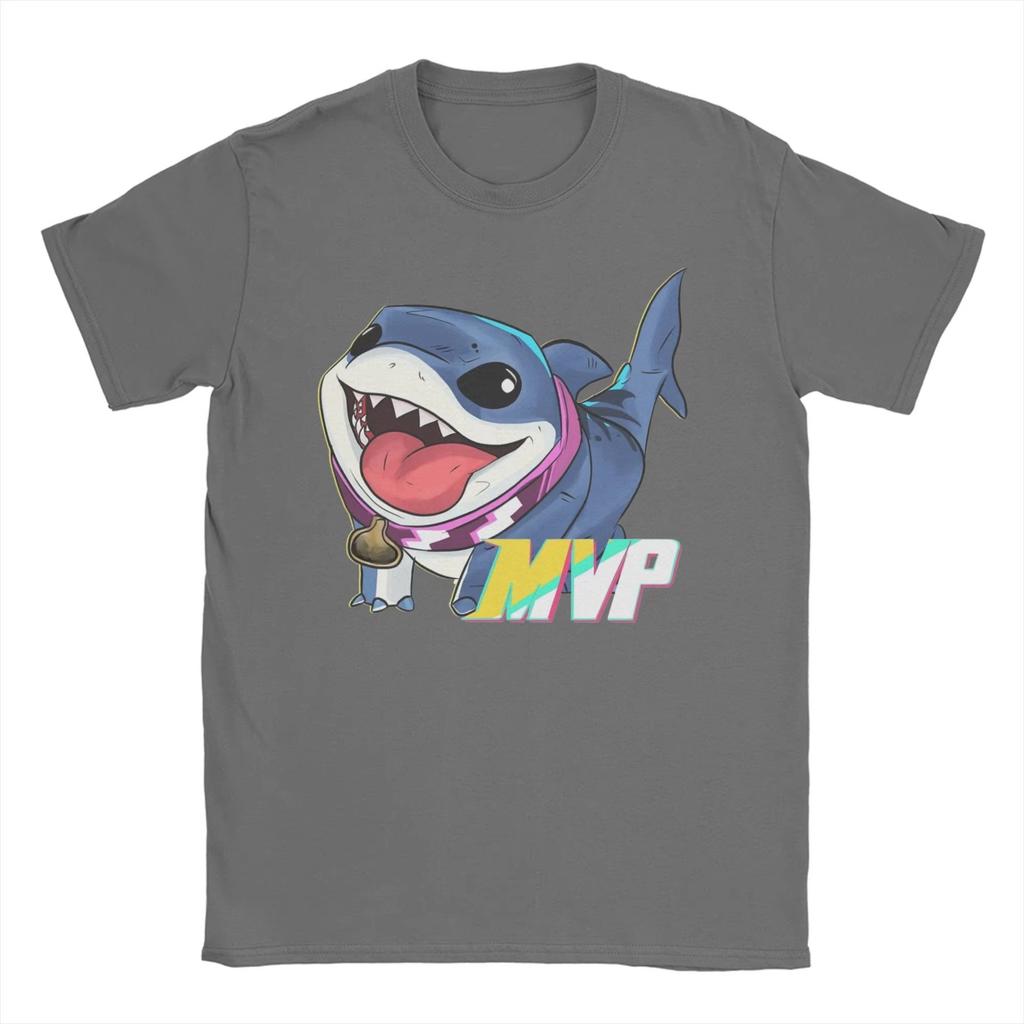 Anime Shark  Graphic Print Autumn Cotton Men's and Women's T-shirt Short Sleeve Street Fashion Trend Clothing Winter Innerwear