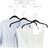 Hangerman Basic Hangers, Suede Hangers, Bottom Hangers, Non-Slip Hangers, Clip Hangers, Multi-Function Hangers with Strong Clips, Black, 10-Piece Set
