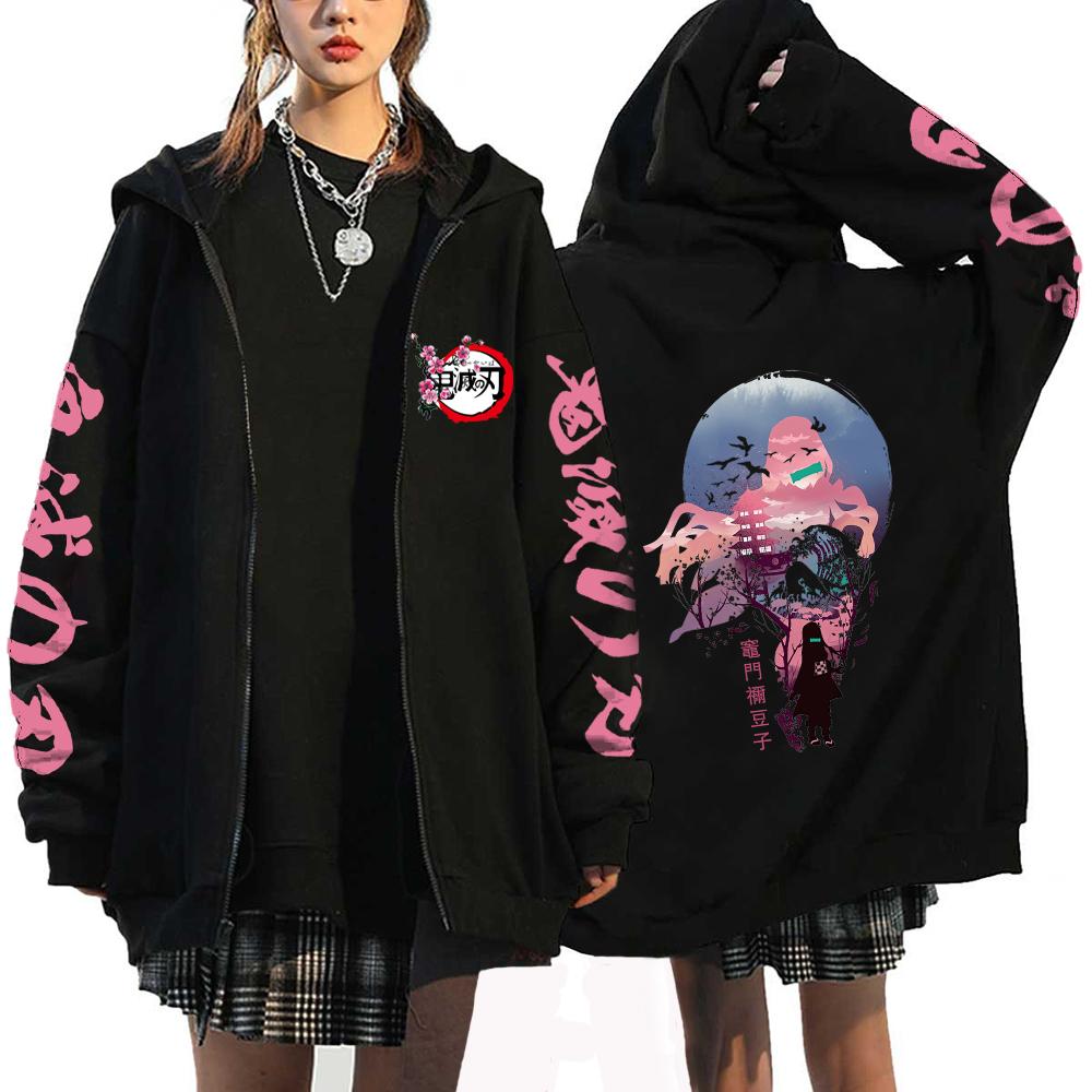 Devil Killer Anime Zipper Hoodie Cute Printed Hoodie Men's and Women's Sportswear Harajuku Unisex Street Zipper Jacket