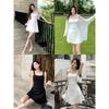 French vintage sweet spicy style camisole elegant dress for women, new summer slimming slimming versatile short skirt