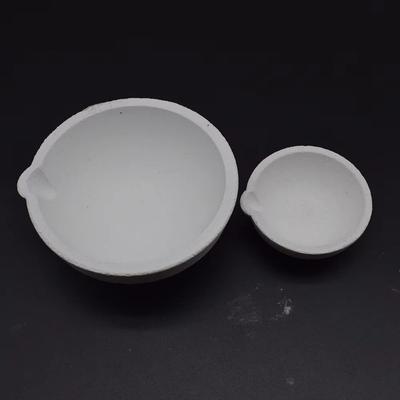1Pcs High Temperature Quartz Dish Bowl High-density Gold Silver Metal Copper Cast Silica Melting Crucible 100-750g White