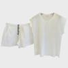 Women's 2025 Summer Korean Casual T-Shirt and Shorts Two-Piece Suit – Loose and Versatile Small Fragrance Style.