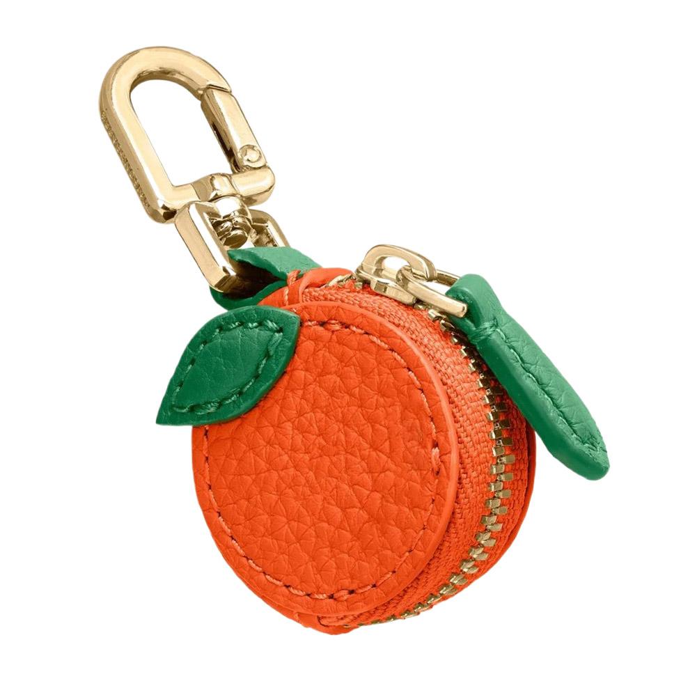 Cute Mini Strawberry PU Leather Coin Purse Key Chain Practical Mini Fruit Shape Pendant Sweet Backpack Ornaments
