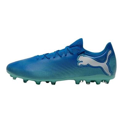 Future 7 Play Comfortable Versatile Mg (Rubber Short Studs) Breathable Soccer Shoes Men Soccer Shoes Blue White 107941-01