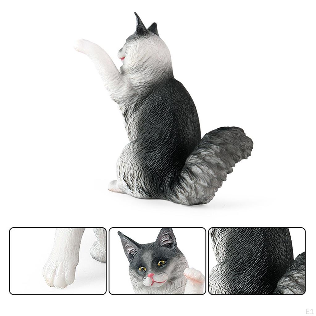 Cat Animal Model Mini Figurines Models, for Tabletop Bar Bedroom, Ornaments Decoration