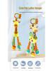 Happy Monkey Baby Mobile: Giraffe Rattle Pendant for Infants
