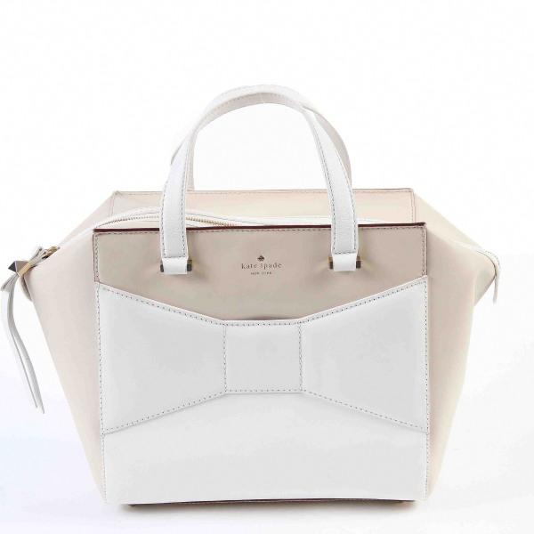 Kate Spade leather Handbag Beige x white Women Used
