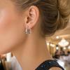 1 Pair Hoop Earrings for Women, Geometric Small Hollow Round Circle Earrings, Minimalist Jewelry Accessories