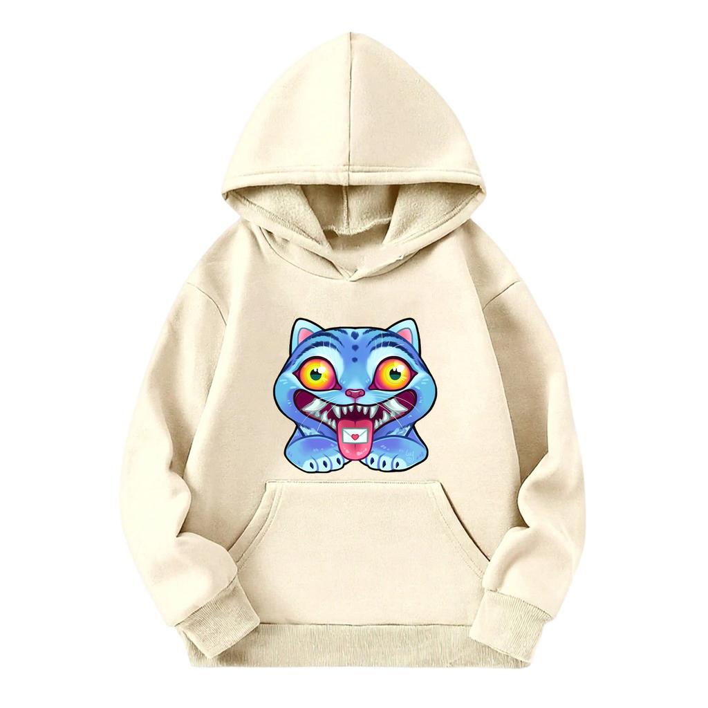 Women's Hooded Gradient Printed Long Sleeved Sweatshirt Loose Women's Sweatshirt  Sweatshirt