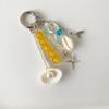 Oceanics Themed Keychain With Seashells And Starfish Designs Craft Of Alloy For Beach Lovers