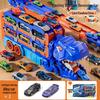 Dinosaur Deformation Toy Car Set - Triceratops & Tyrannosaurus Rex