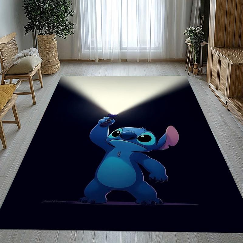 Covor Kawaii Monstru Cusătură S Desen Animat Non-Alunecos pentru Sufragerie, Covor Moale pentru Dormitor, Cameră de Joacă Copii, Canapea, Decor Casă Preș Cadou