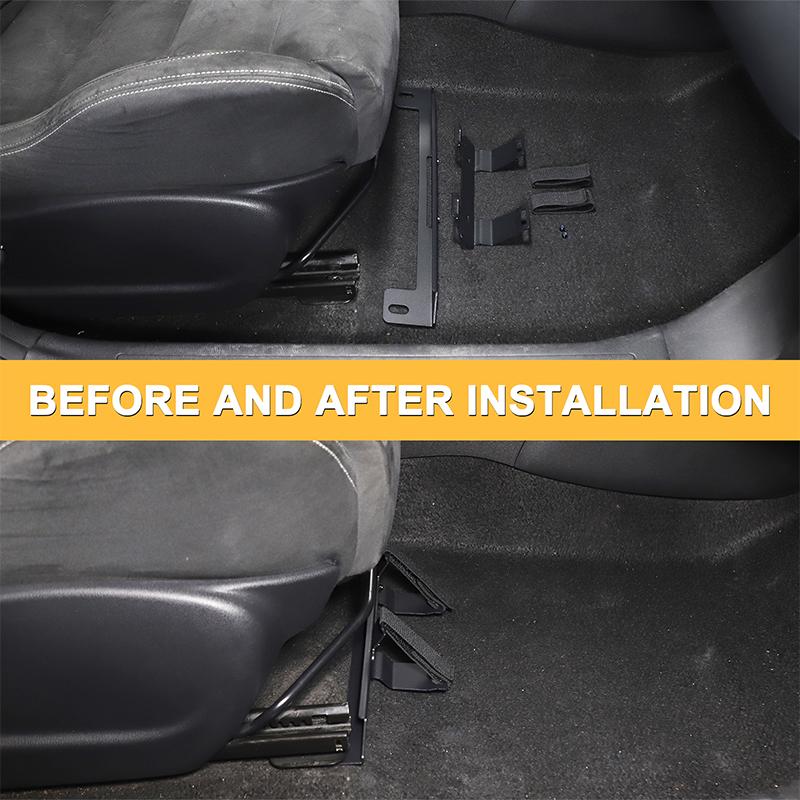 Carbon Steel Car Co-Pilot Seat Under Fire Storage Bracket For 2011-2019 Nissan JUKE Infiniti ESQ Car Organizer Accessories