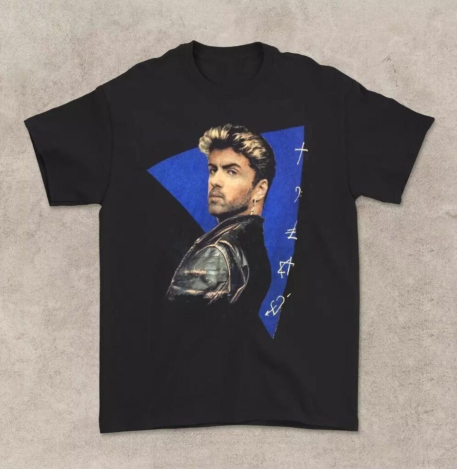 Vtg 1989 George Michael Faith T-shirt For Men Women Tee Size S-5XL S