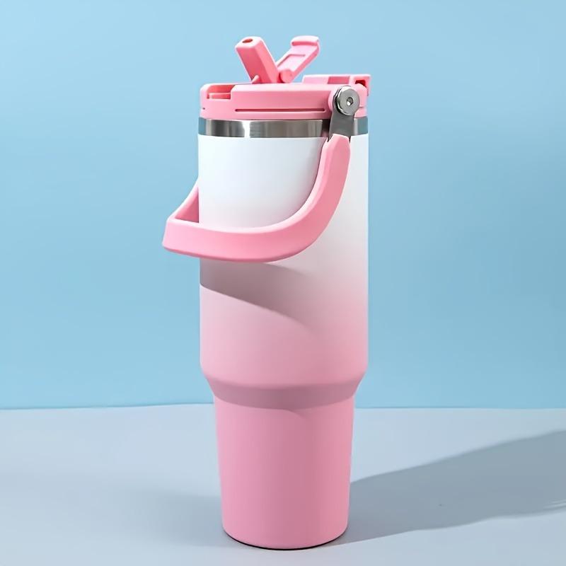 

30oz Large Capacity Stainless Steel Thermos Cup with Straw & Handle Tumbler Thermo Water Bottle Car Travel Mug Keep Cold and Hot 30oz