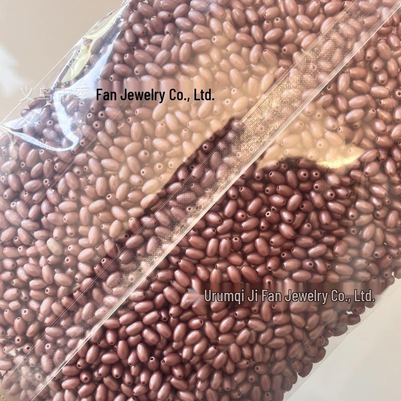 4x6mm Autumn/Winter Oval Rice Beads for DIY Jewelry Making