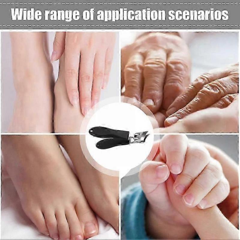 Bevel Nail Clippers, Liberyta Wide Mouth Opening Anti-Splash Bevel Nail Clippers