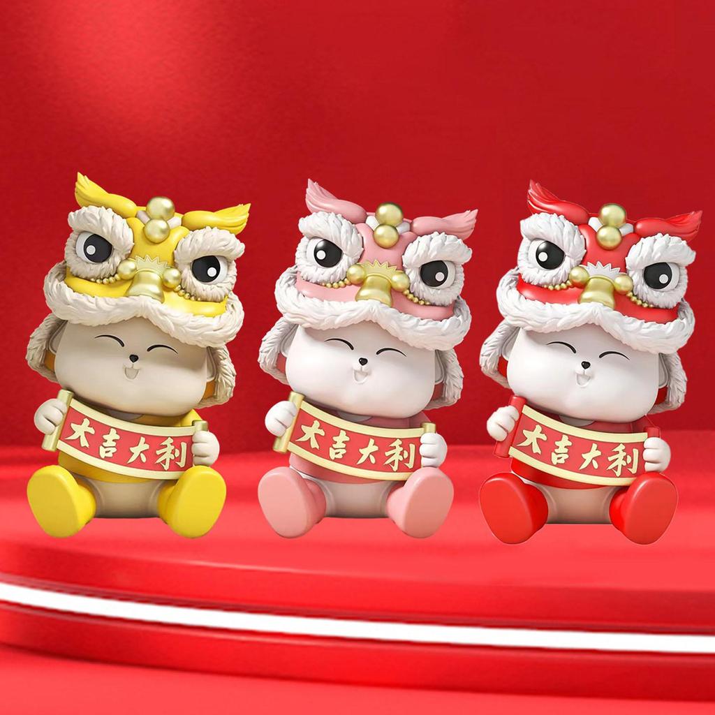 Chinese Year Resin Figurine - Elegant Home Decor Sculpture