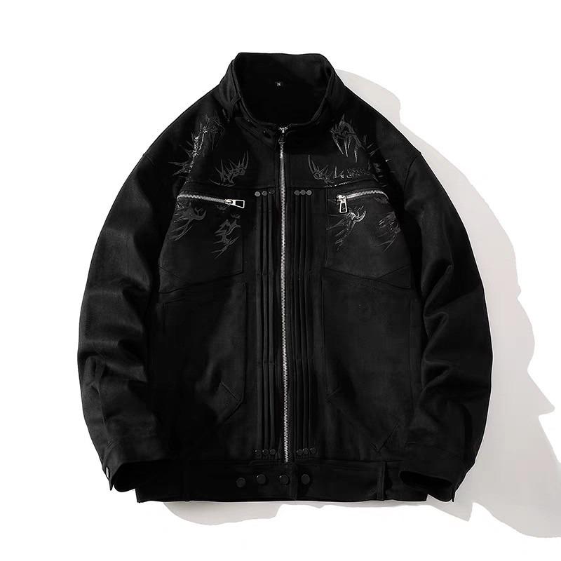 Women's High-Street Deconstructed Piqué Jacket - Handsome, Unique Spring/Autumn Design