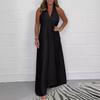 Spring/Summer 2024 Elegant Deep V-Neck Sleeveless Long Dress