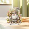 Easter Lily Bunny Diamond Painting Tabletop Ornaments Kit Table Top Diamond Painting Ornament Kits Rhinestones Desktop Ornaments