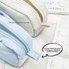 Canvas Pencil Case With Large Capacity For Students And Girls